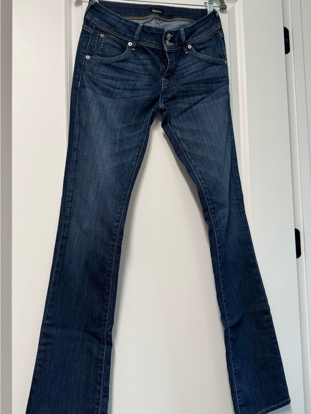Hudson Jeans Women's Dark Blue Wide Leg Flare Denim